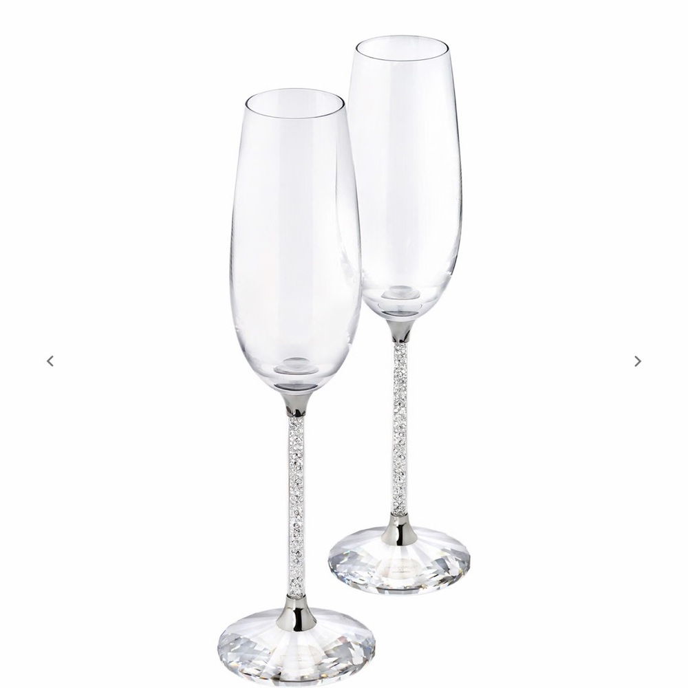 Swarovski Crystalline Toasting Flutes (Set of 2)